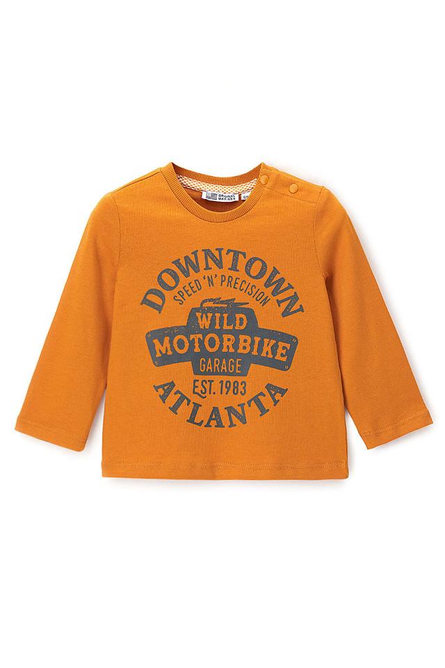 Футболка Original Marines оранжевая с принтом