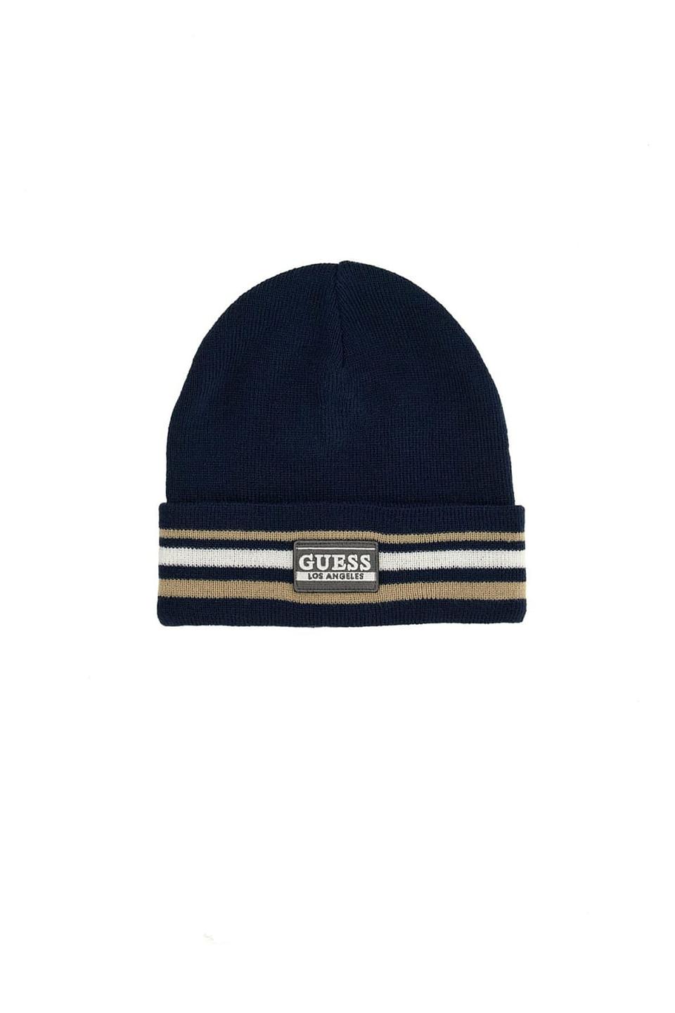 Шапка детская Guess с логотипом синяя