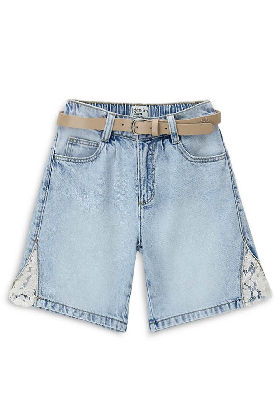 Джинсовые шорты Original Marines с кружевом