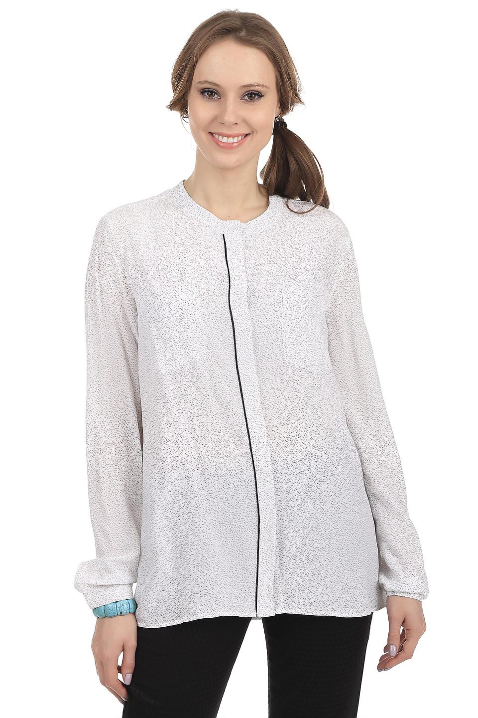 Блуза Oui с вышивкой белый