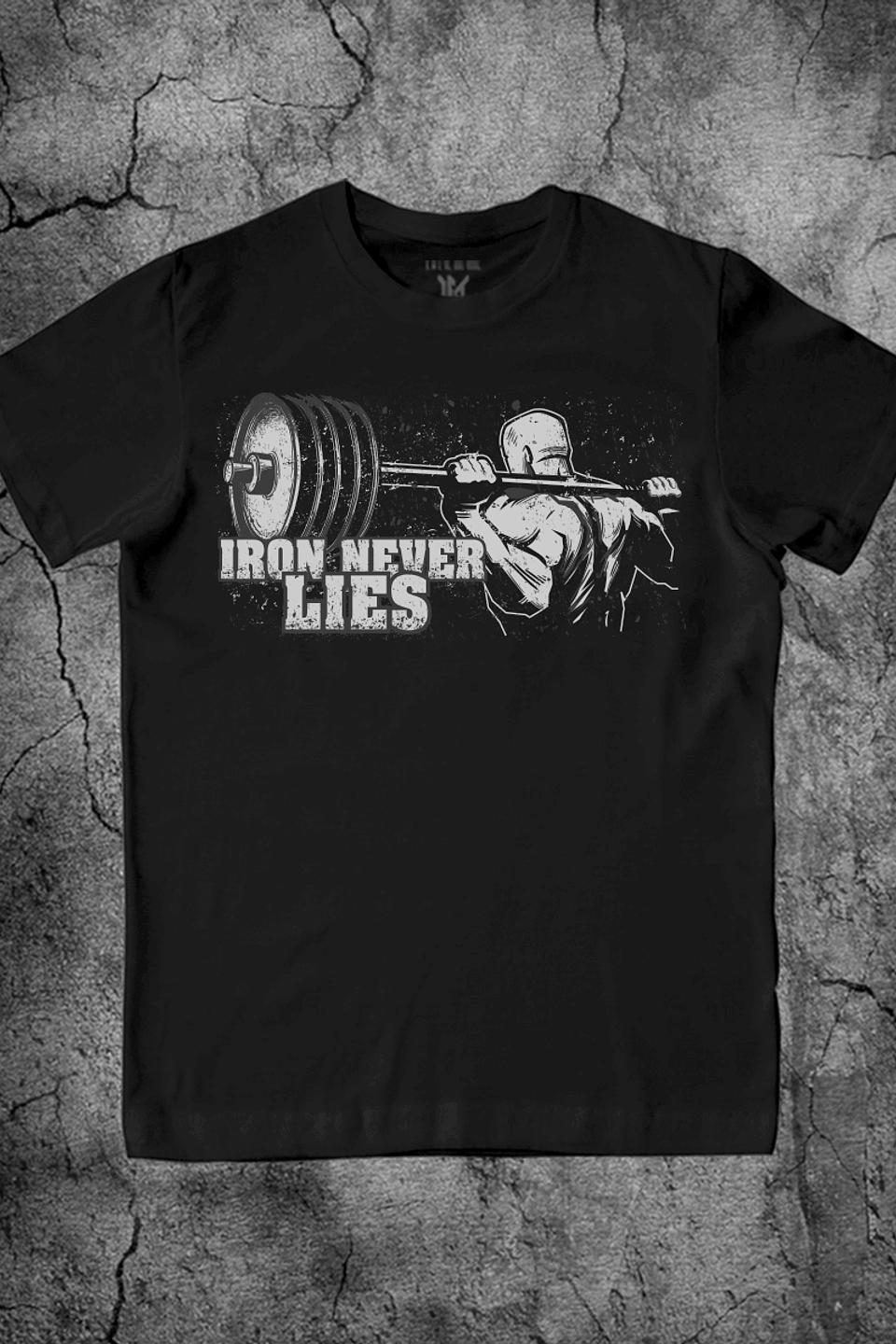 Футболка Макс Экстрим Iron Never Lies чёрная