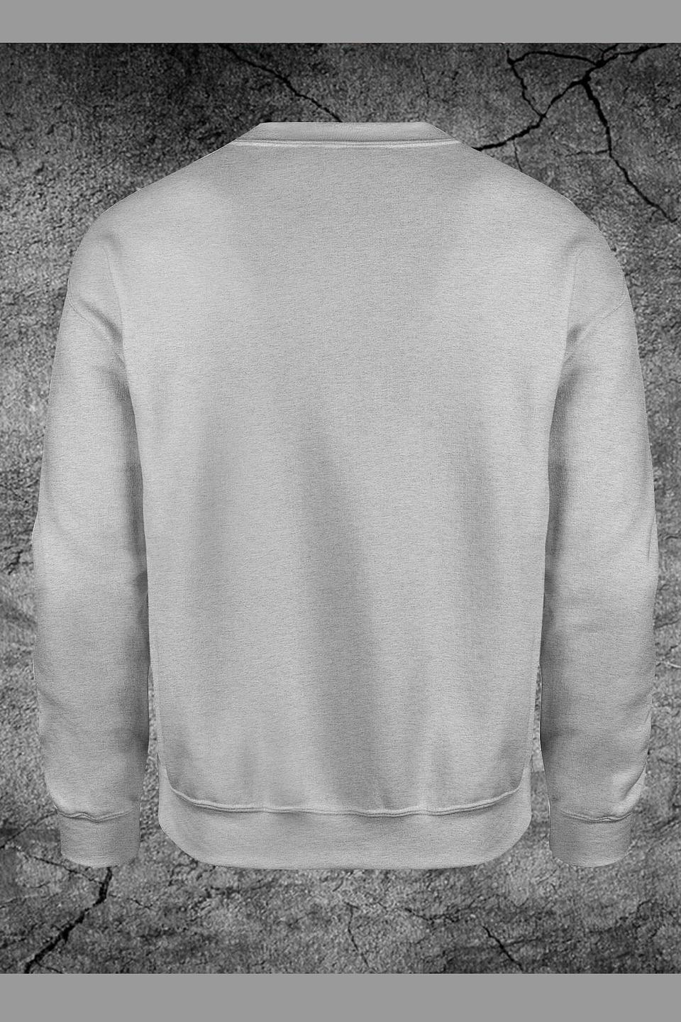 Толстовка Макс Экстрим с принтом серый меланж