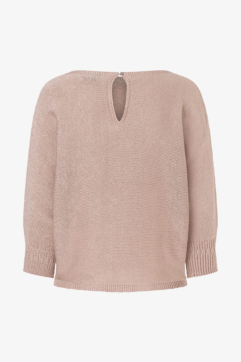 Пуловер MORE and MORE бежевый с рукавом-фонарик