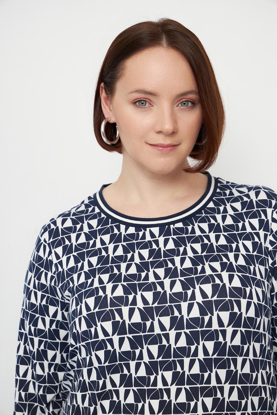 Блуза Olsen с геометрическим принтом