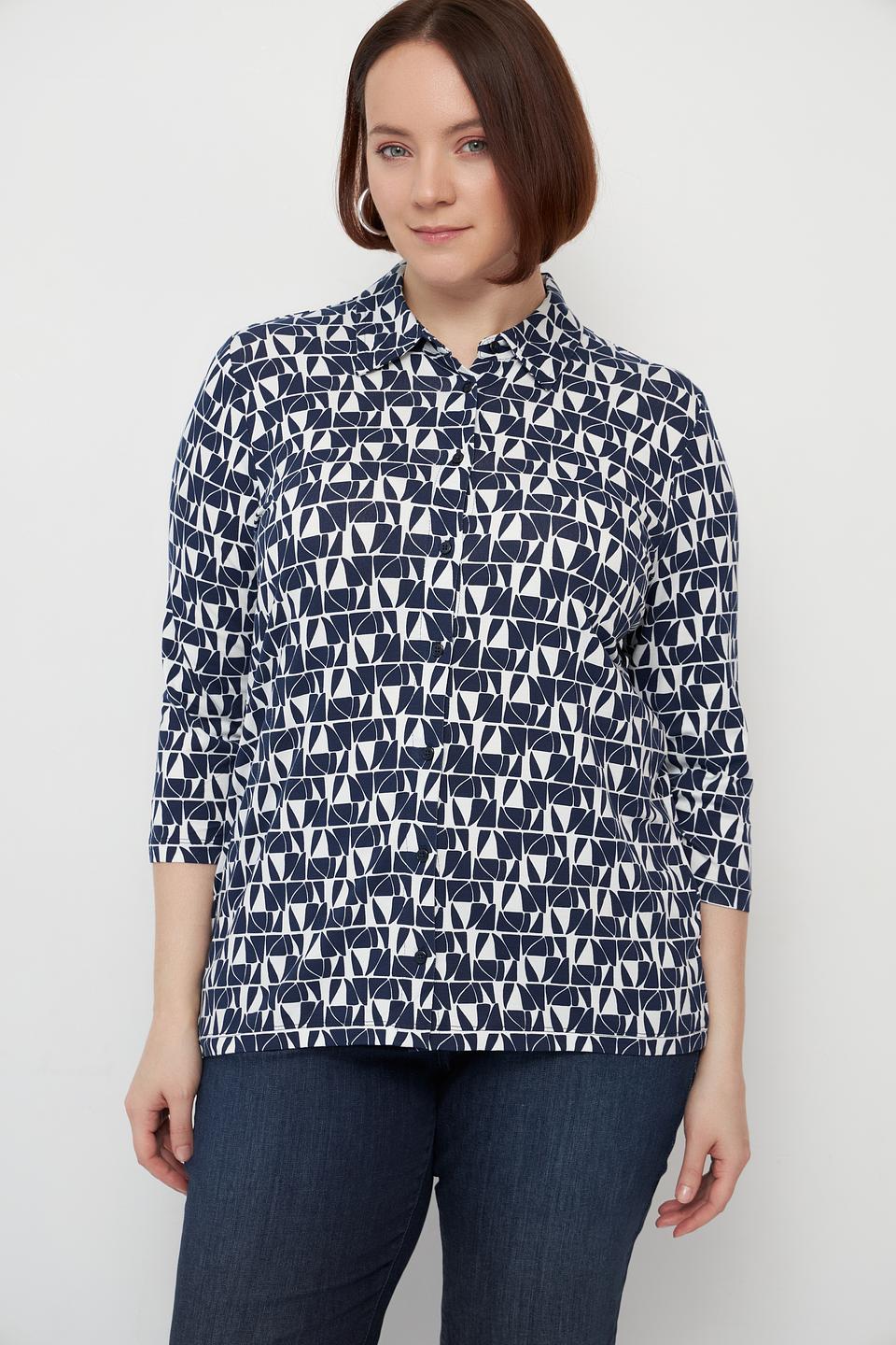 Блуза Olsen с геометрическим принтом