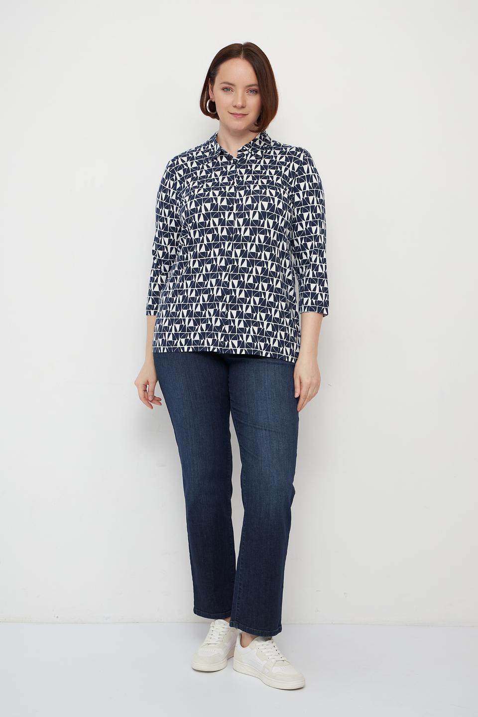 Блуза Olsen с геометрическим принтом