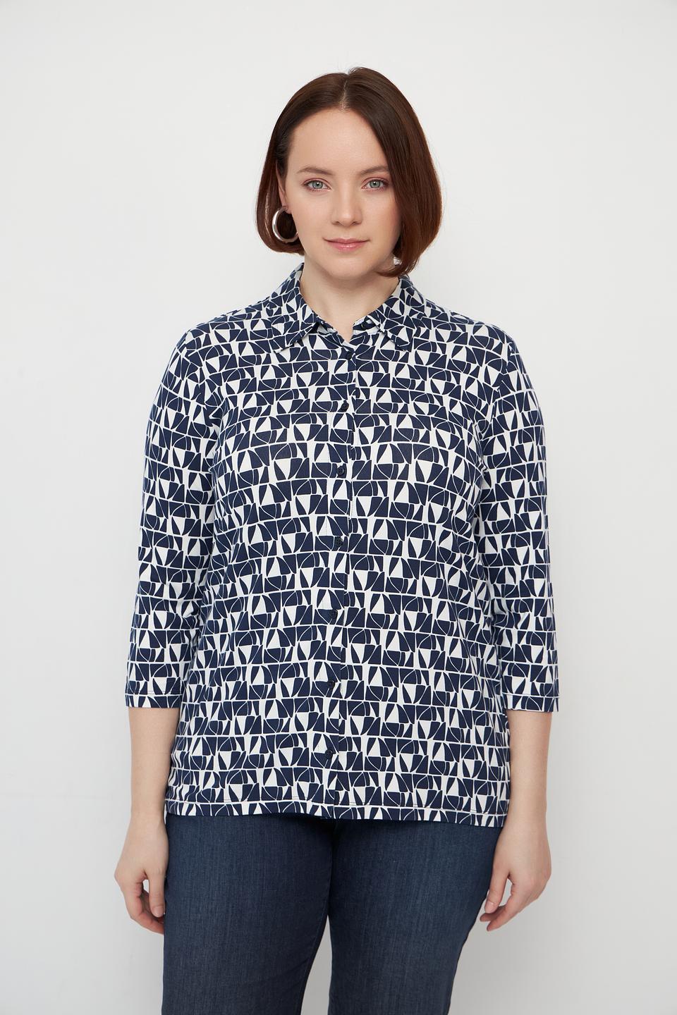 Блуза Olsen с геометрическим принтом