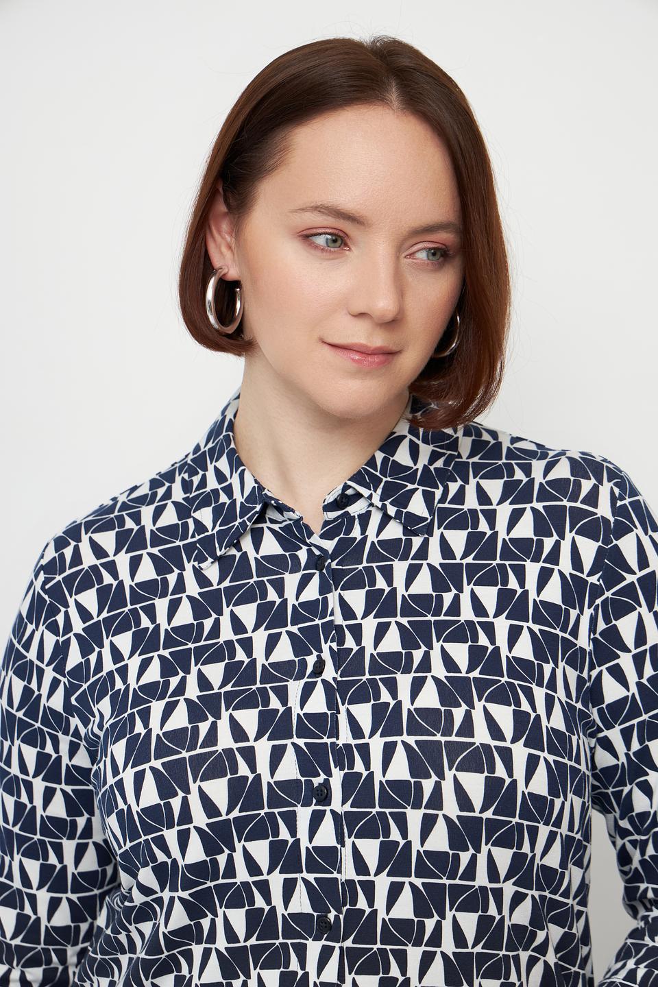 Блуза Olsen с геометрическим принтом