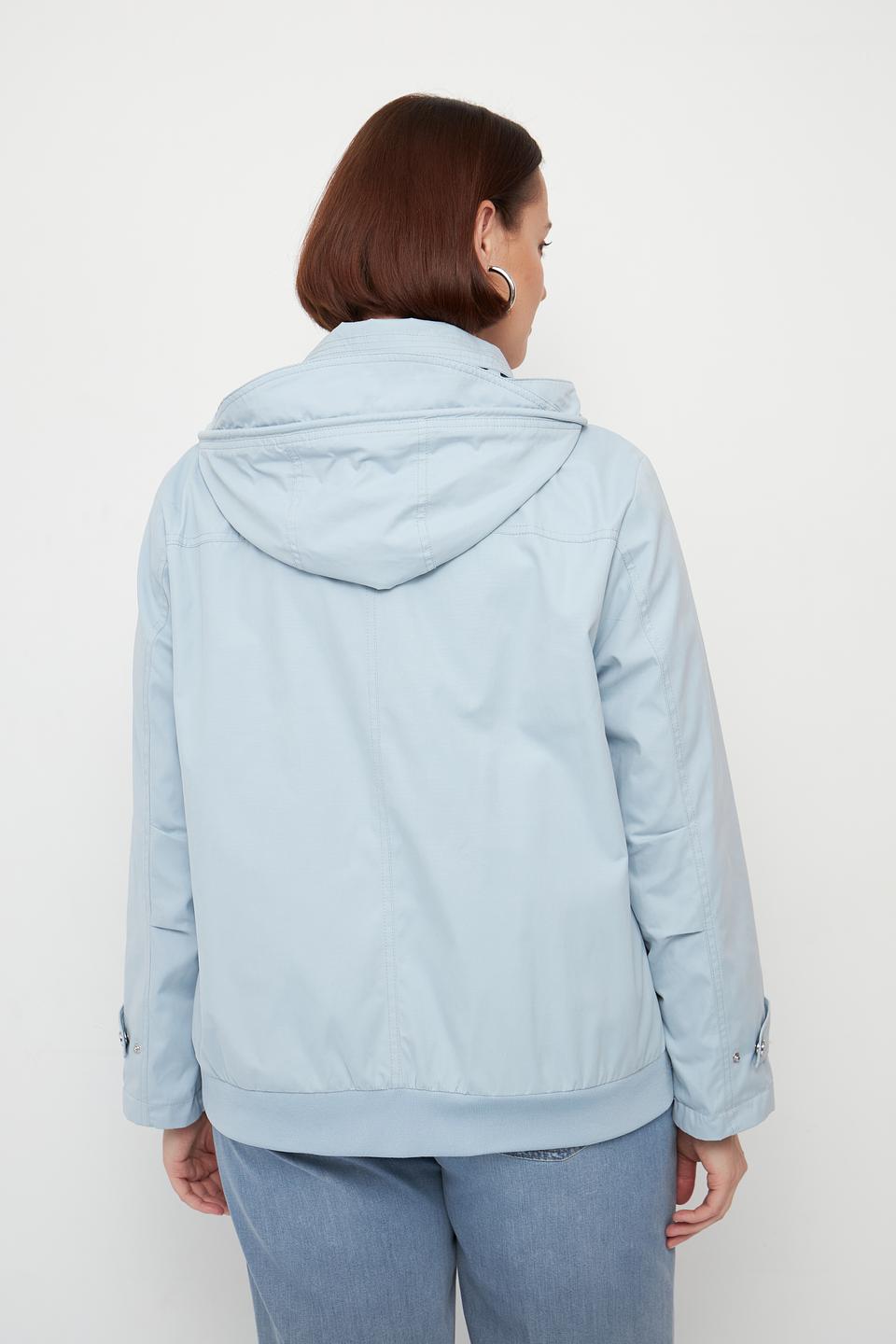 Куртка Lebek голубая с капюшоном