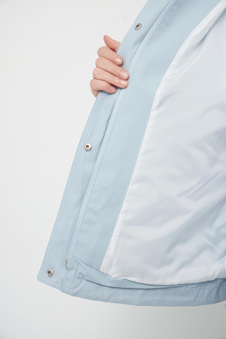 Куртка Lebek голубая с капюшоном