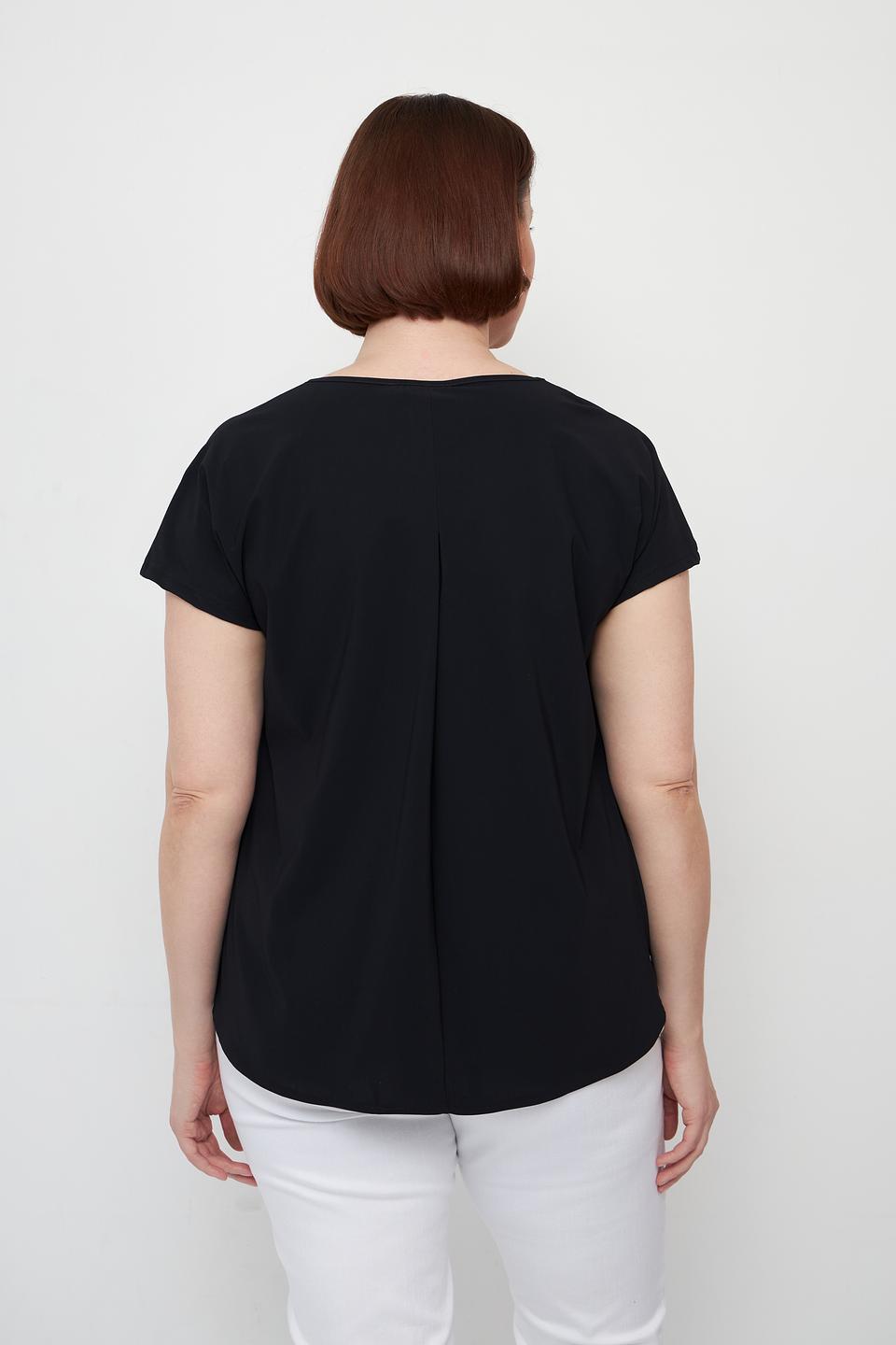 Футболка Doris Streich с логотипом чёрная