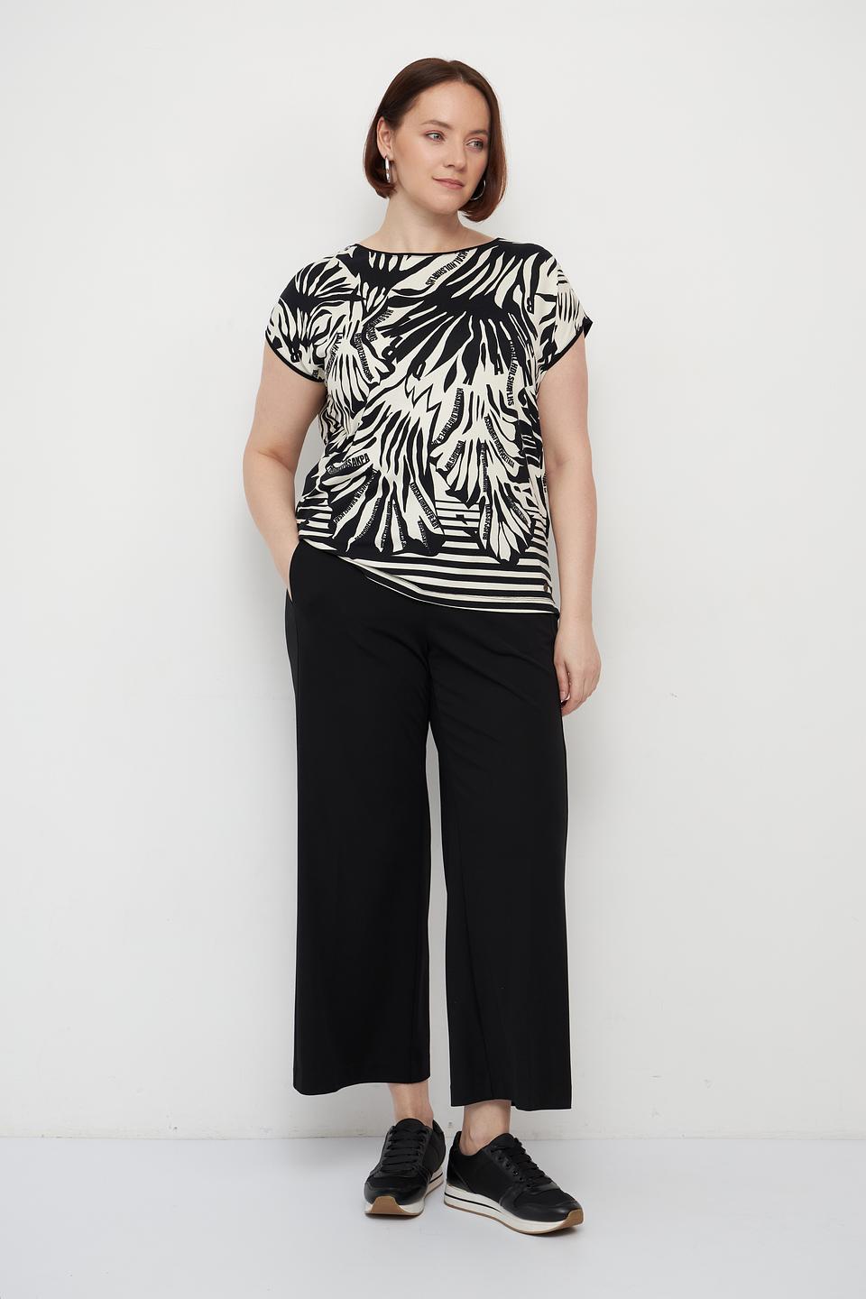 Брюки Gaia палаццо чёрные