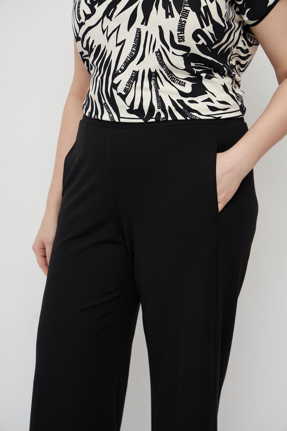 Брюки Gaia палаццо чёрные