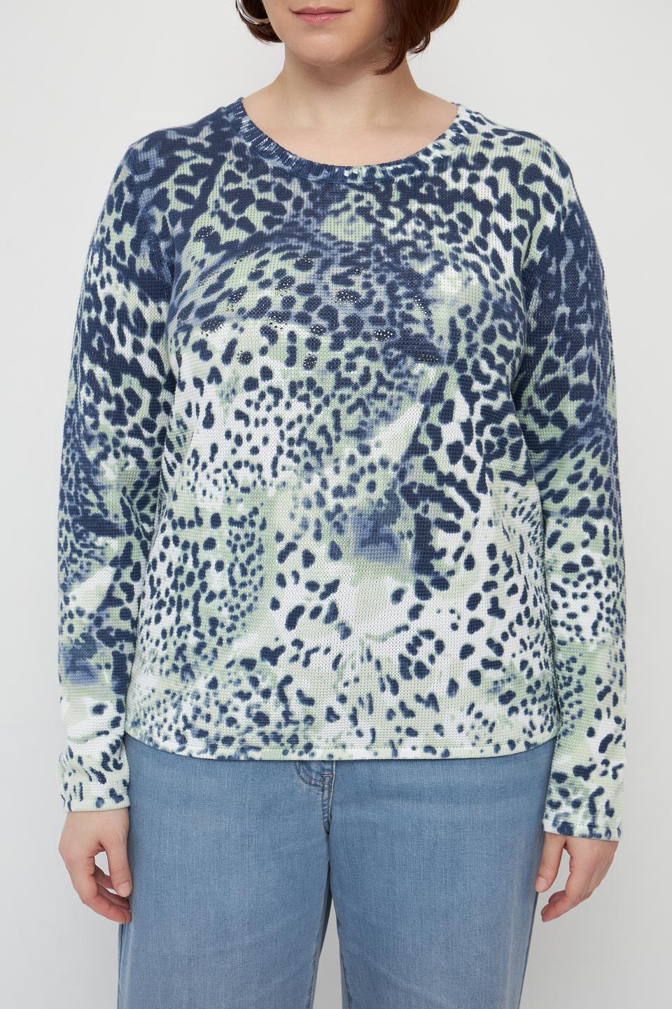 Пуловер Olsen с леопардовым принтом