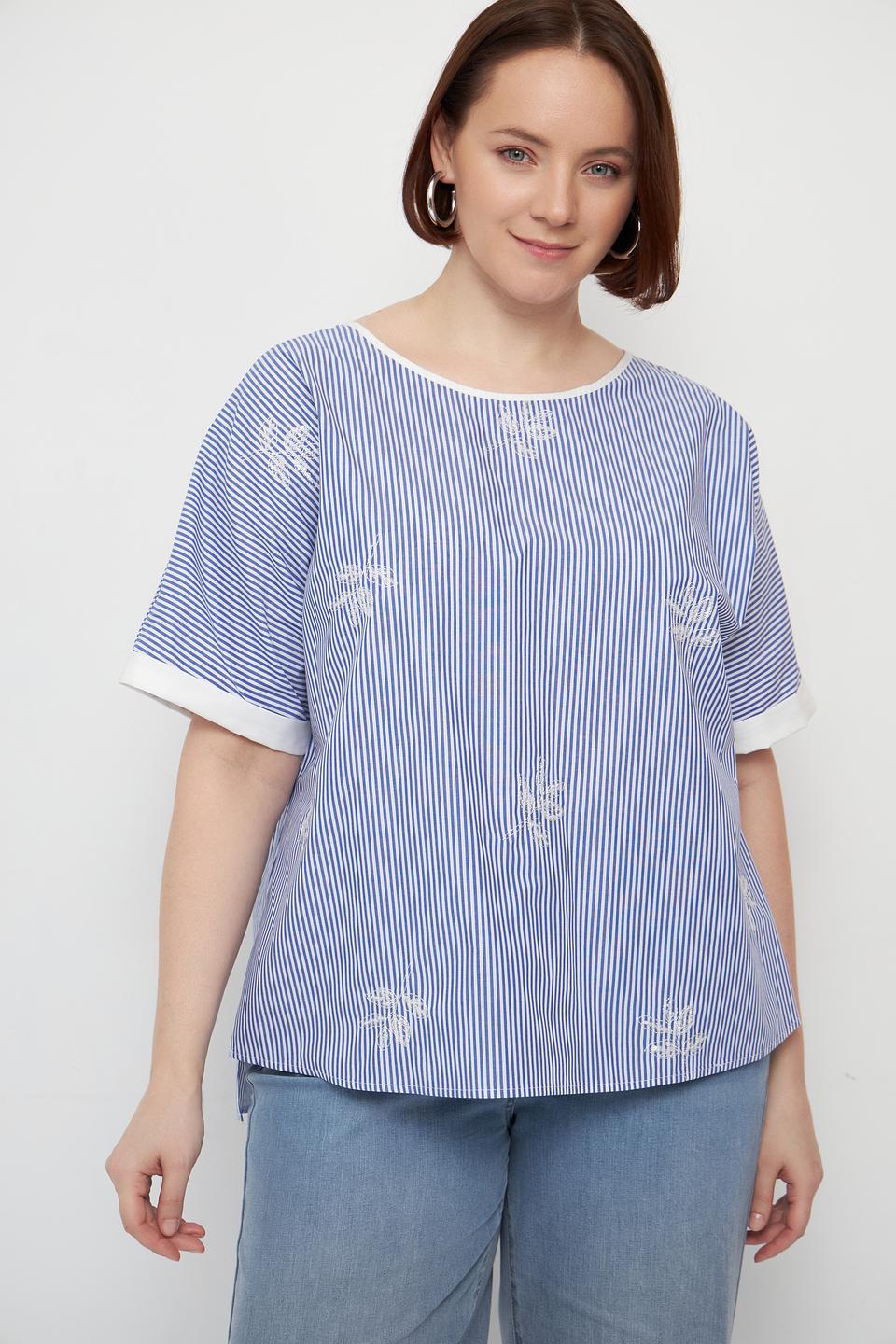 Блуза Gaia в полоску с вышивкой