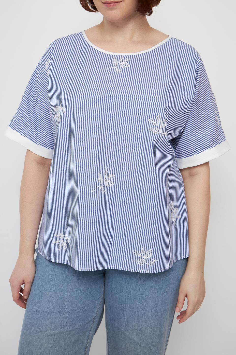 Блуза Gaia в полоску с вышивкой