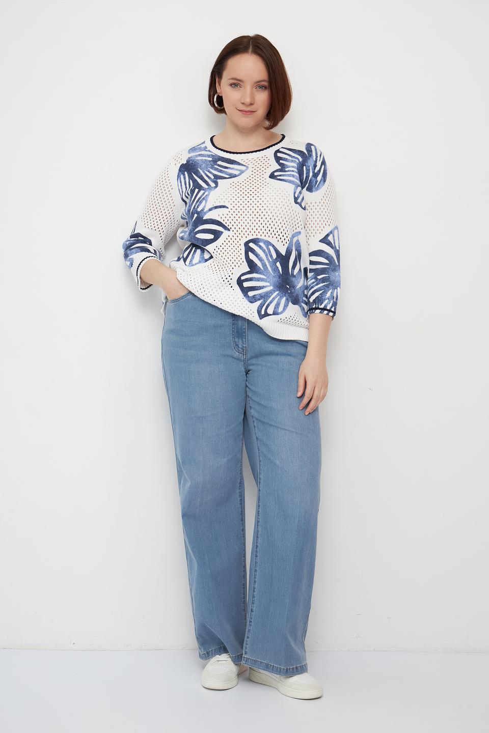 Пуловер Olsen с тропическим принтом