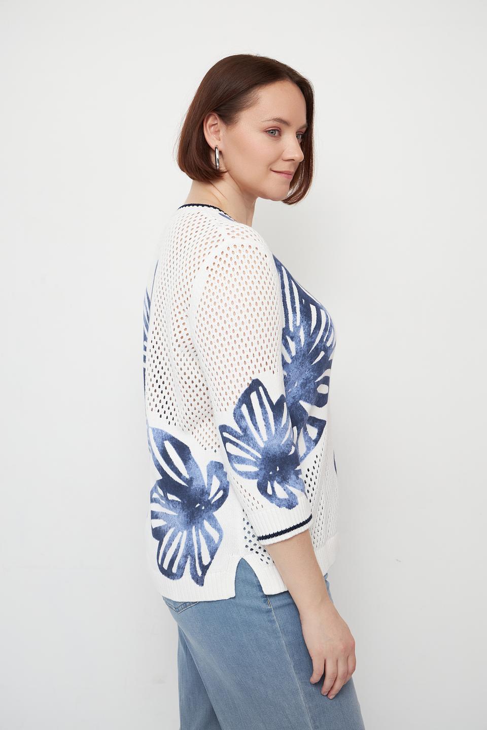 Пуловер Olsen с тропическим принтом