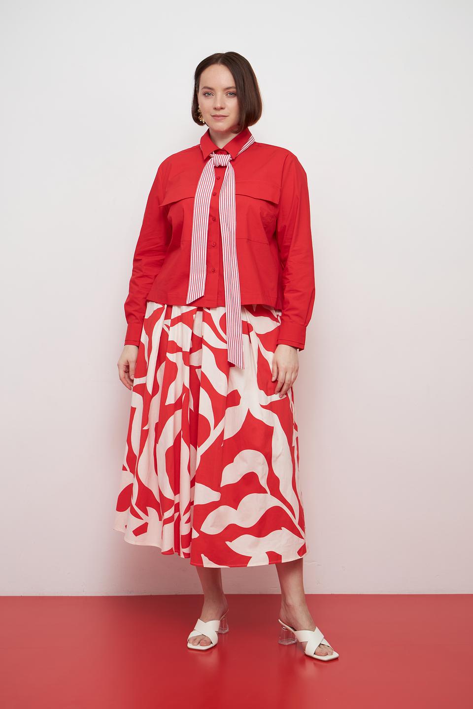 Юбка MORE and MORE с цветочным принтом