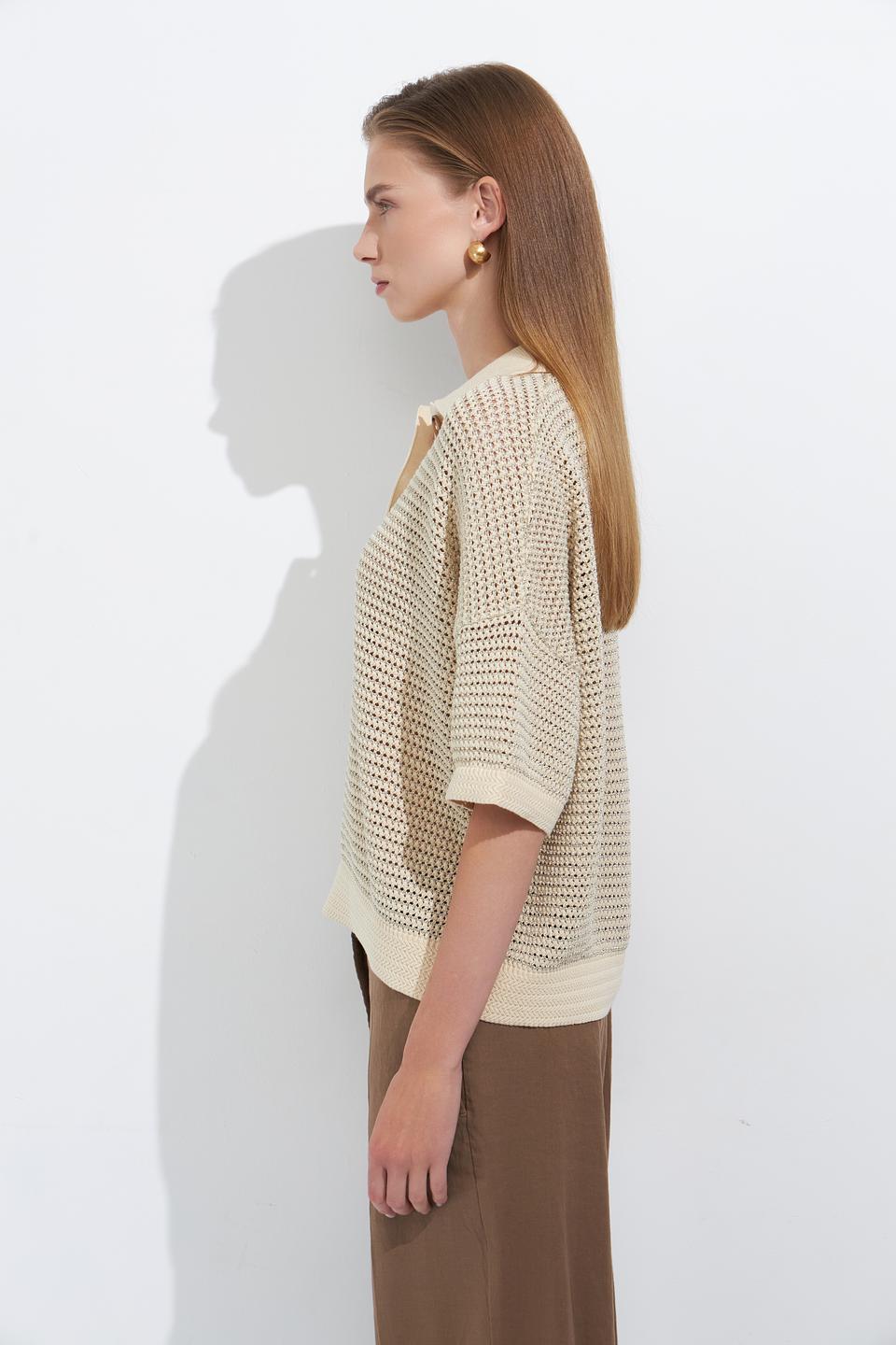 Пуловер Marc Aurel с воротником-поло