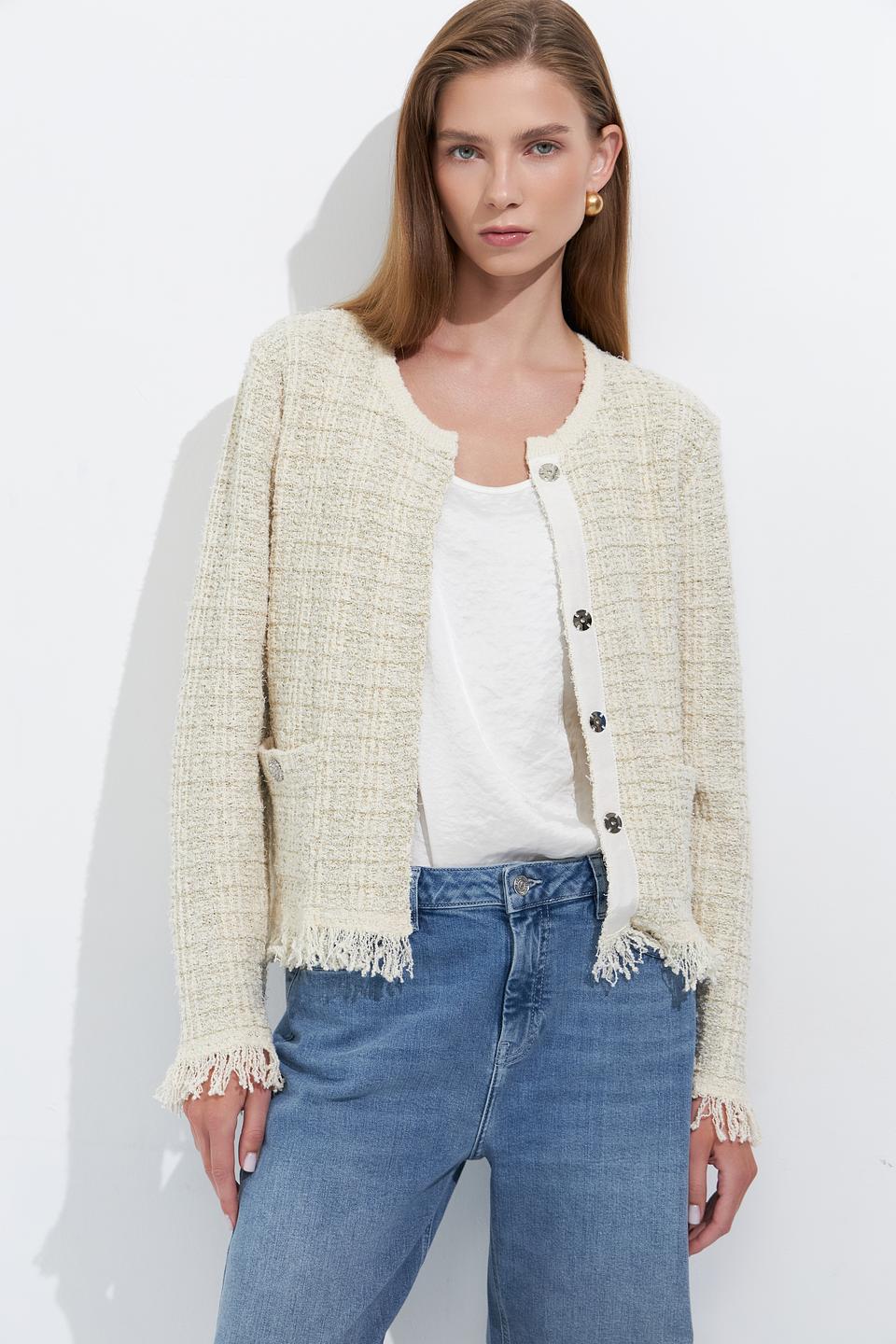 Жакет Marc Aurel с бахромой