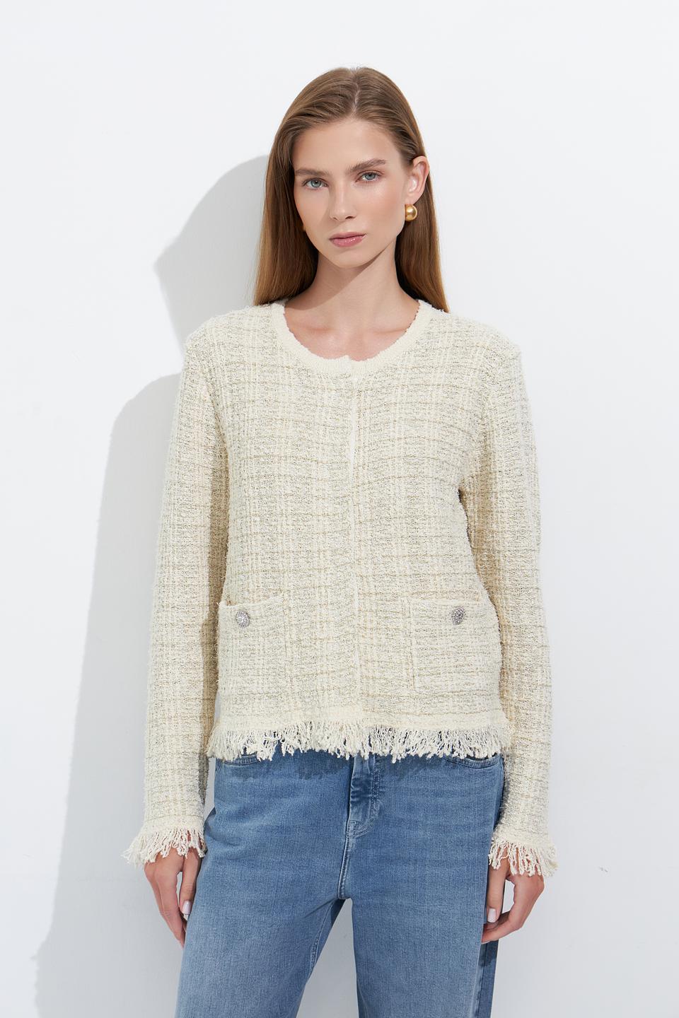 Жакет Marc Aurel с бахромой