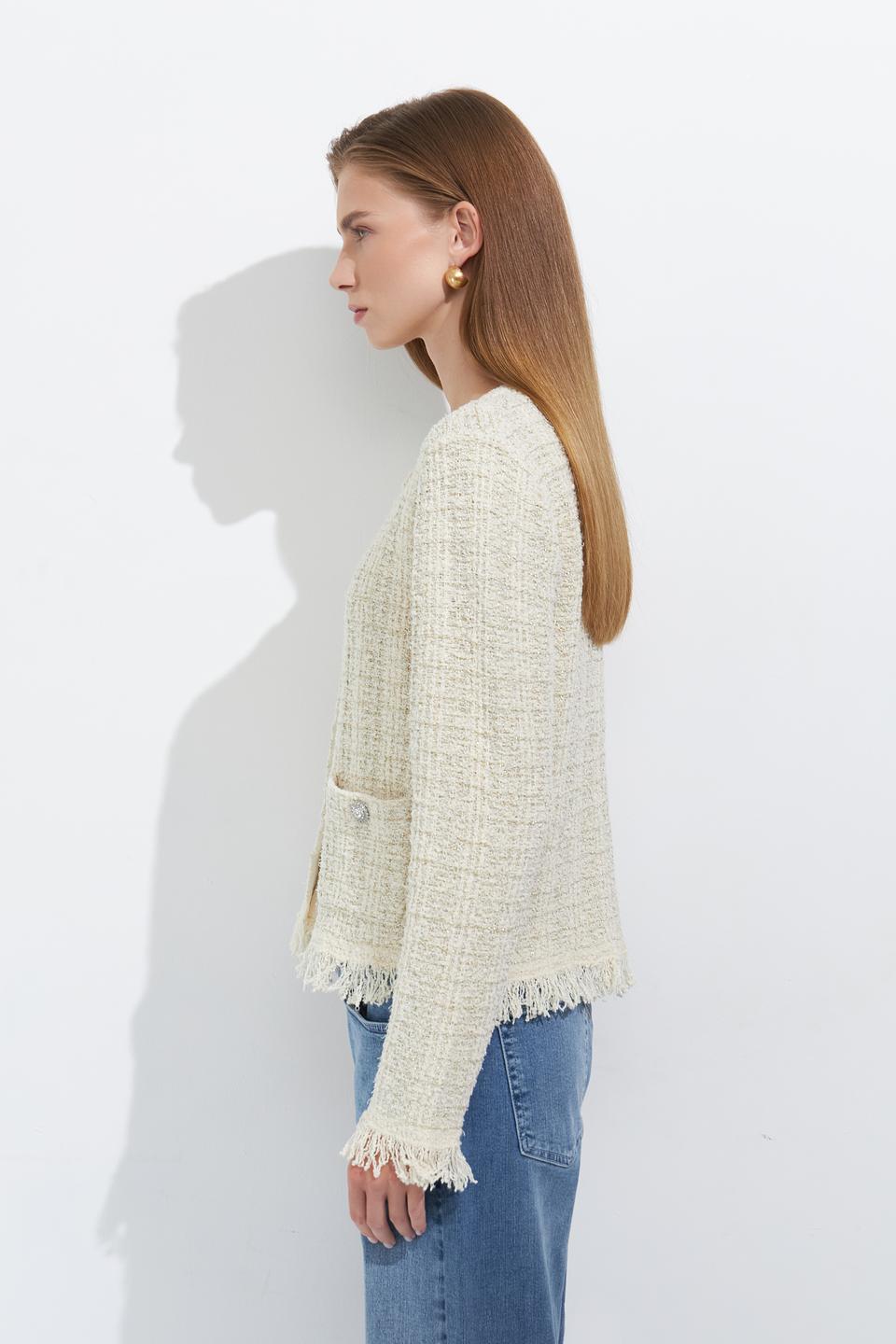 Жакет Marc Aurel с бахромой