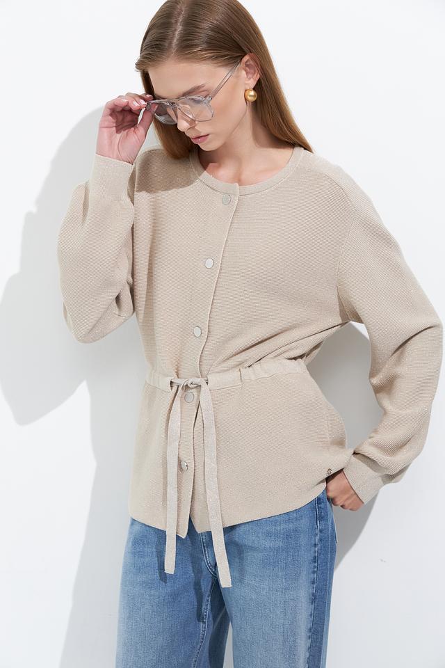 Жакет Monari с поясом бежевый