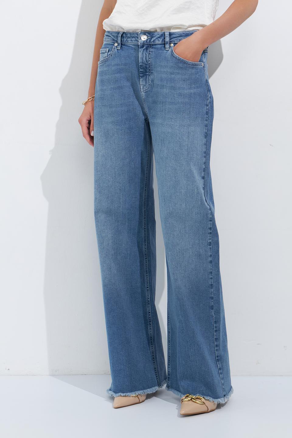 Джинсы клеш Monari голубые