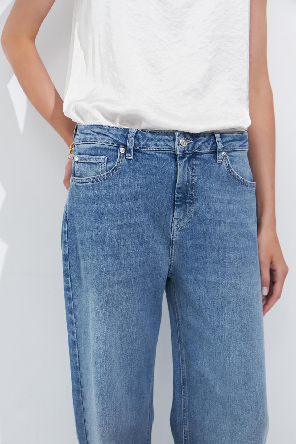 Джинсы клеш Monari голубые