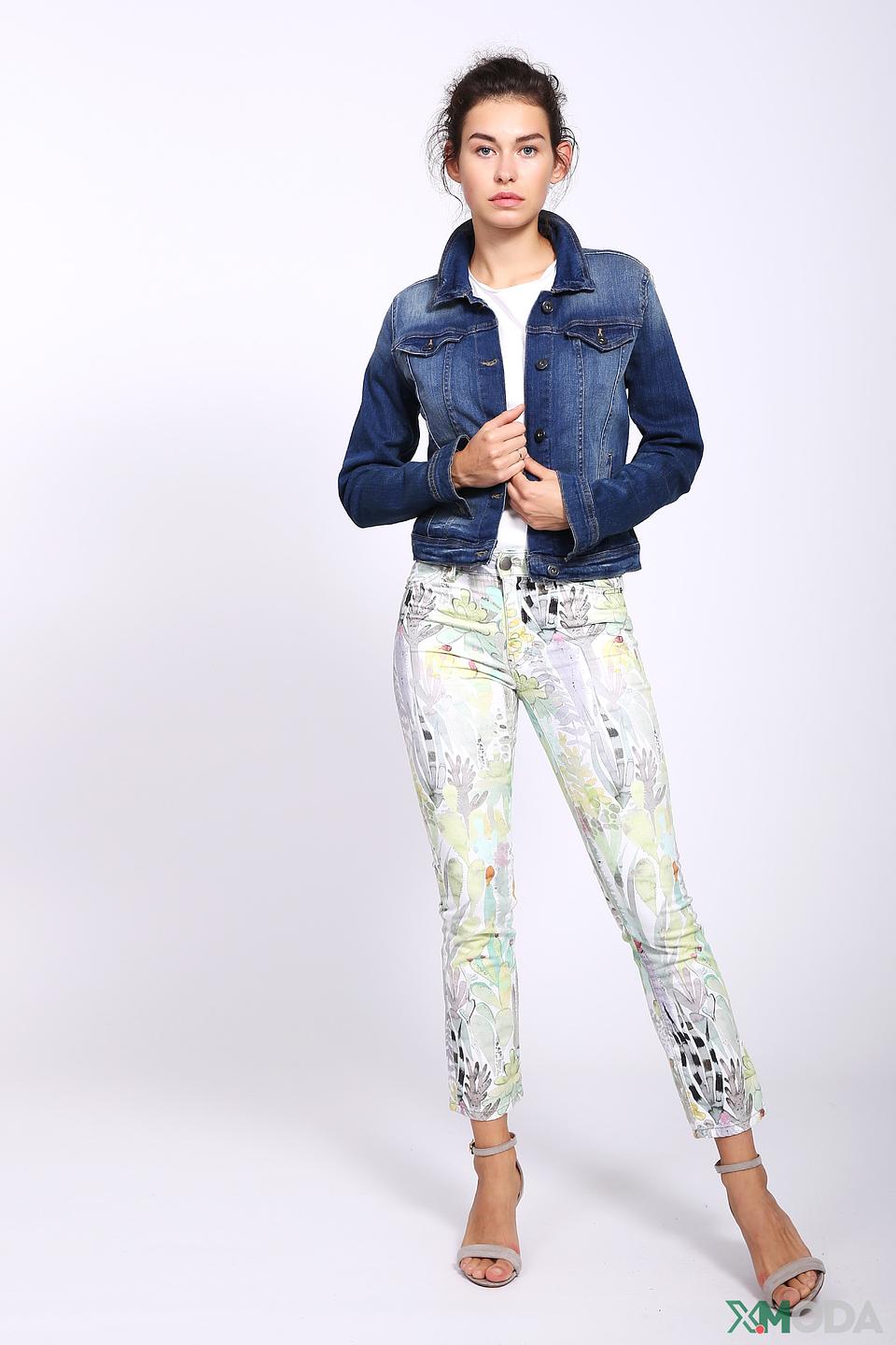 Джинсы Marc Cain с цветочным принтом