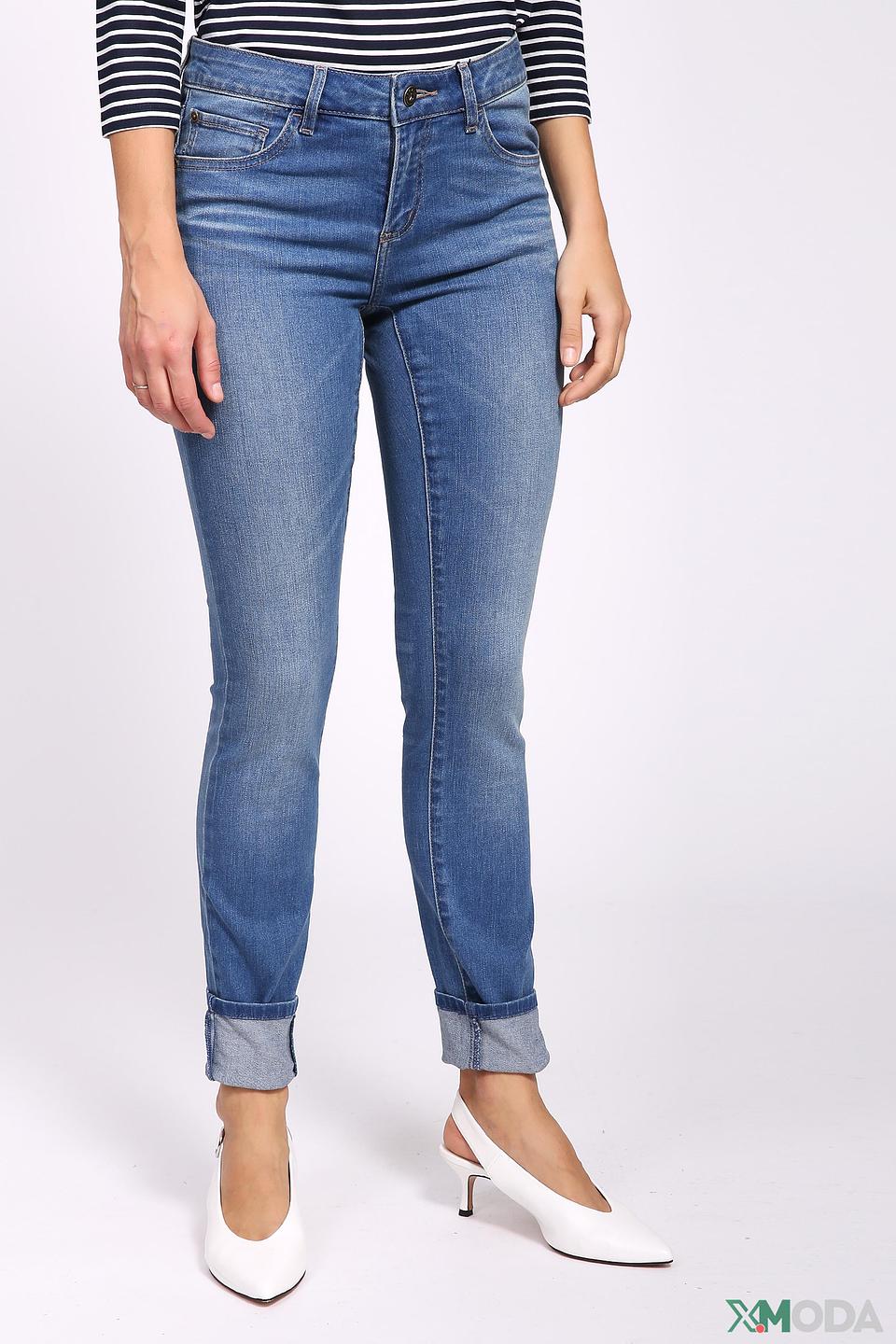 Брюки скинни Pezzo голубые