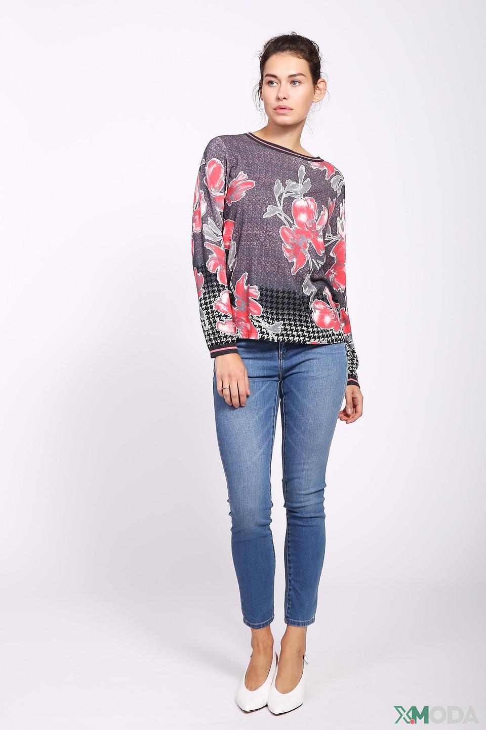 Пуловер Via Appia с цветочным принтом