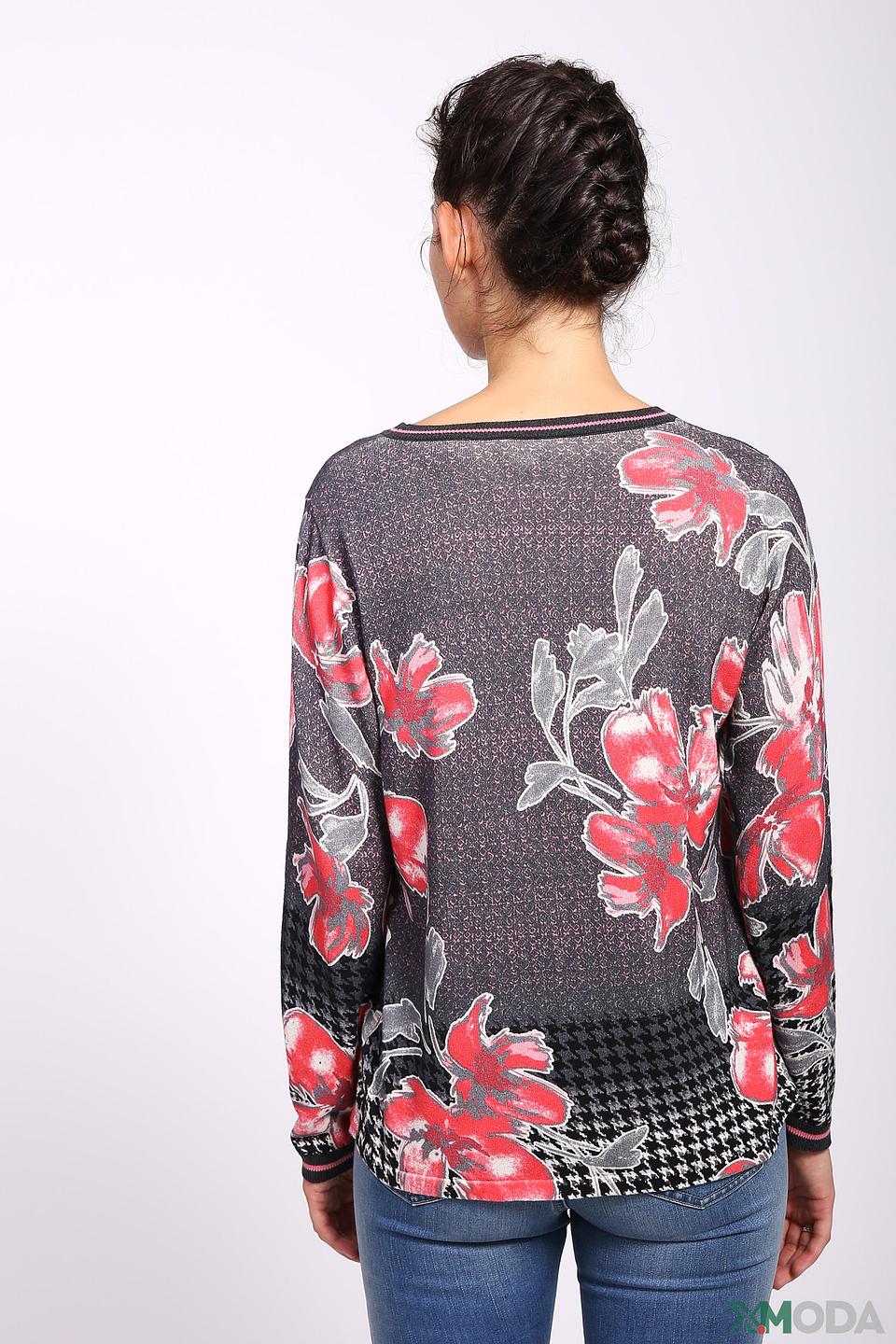 Пуловер Via Appia с цветочным принтом