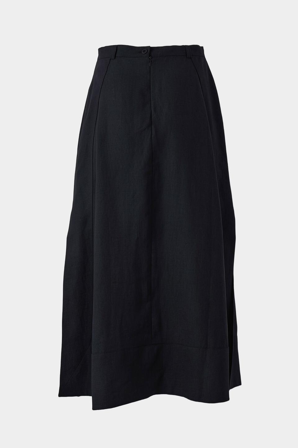 Юбка Electra style чёрная с разрезом