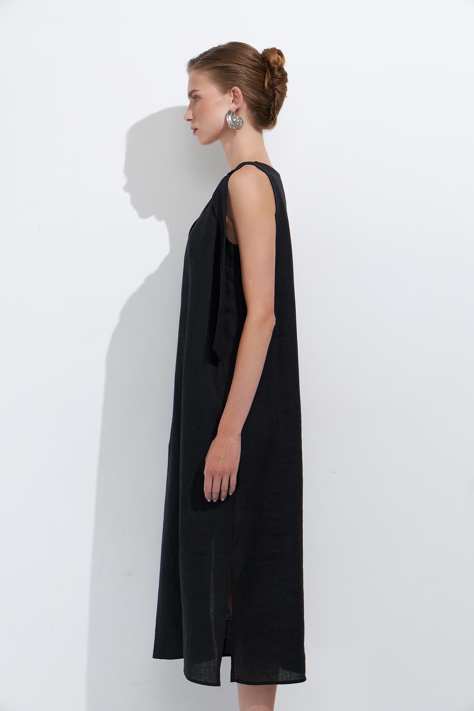 Платье Electra style льняное бежевое