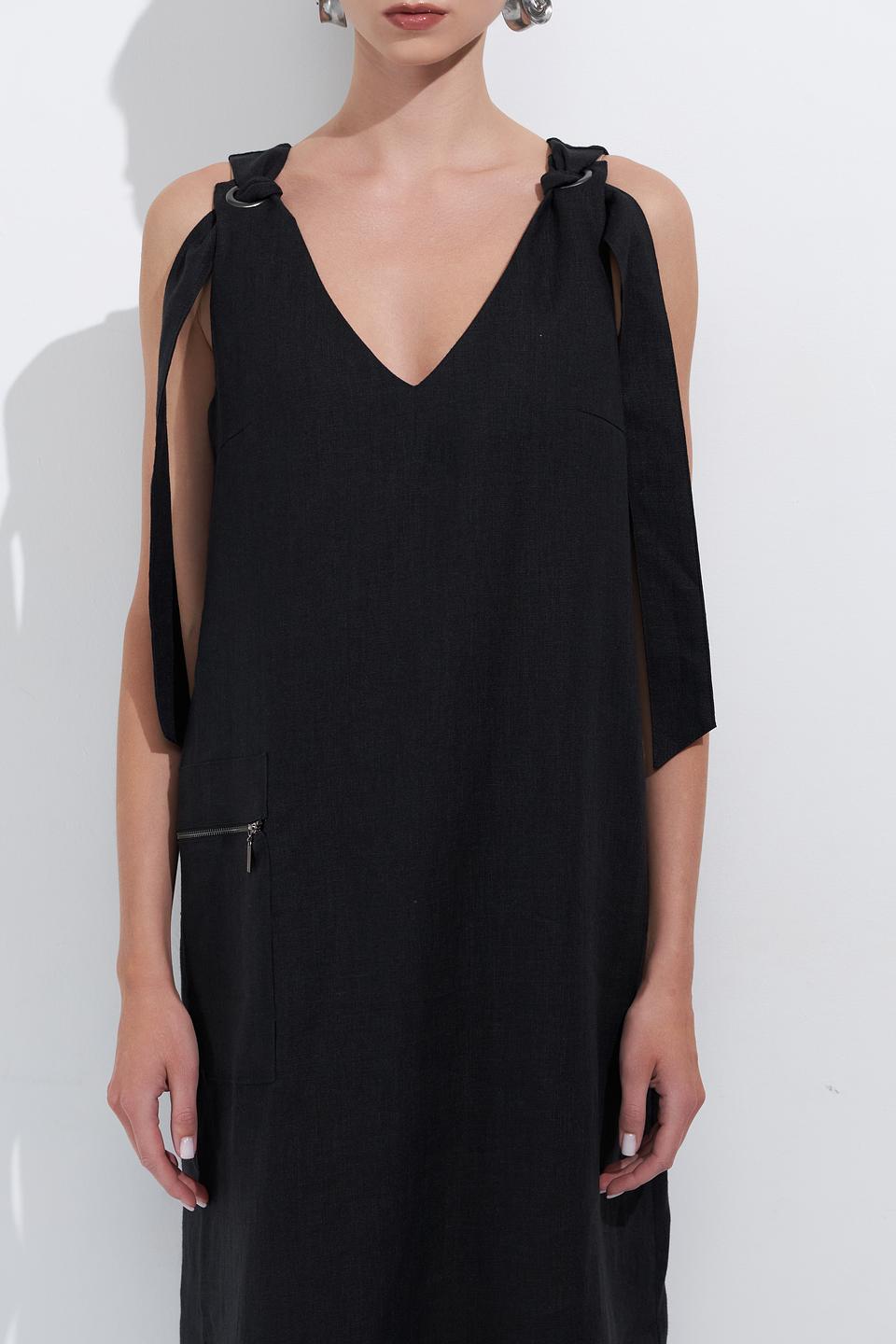 Платье Electra style льняное бежевое