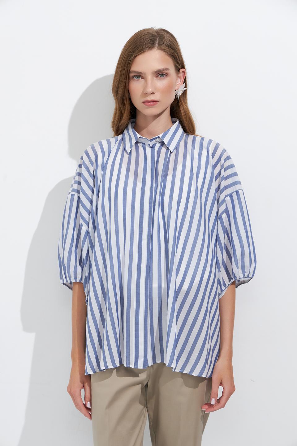 Блуза Zanetti в полоску