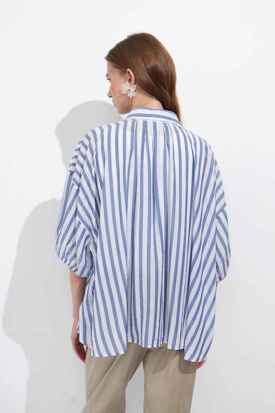 Блуза Zanetti в полоску