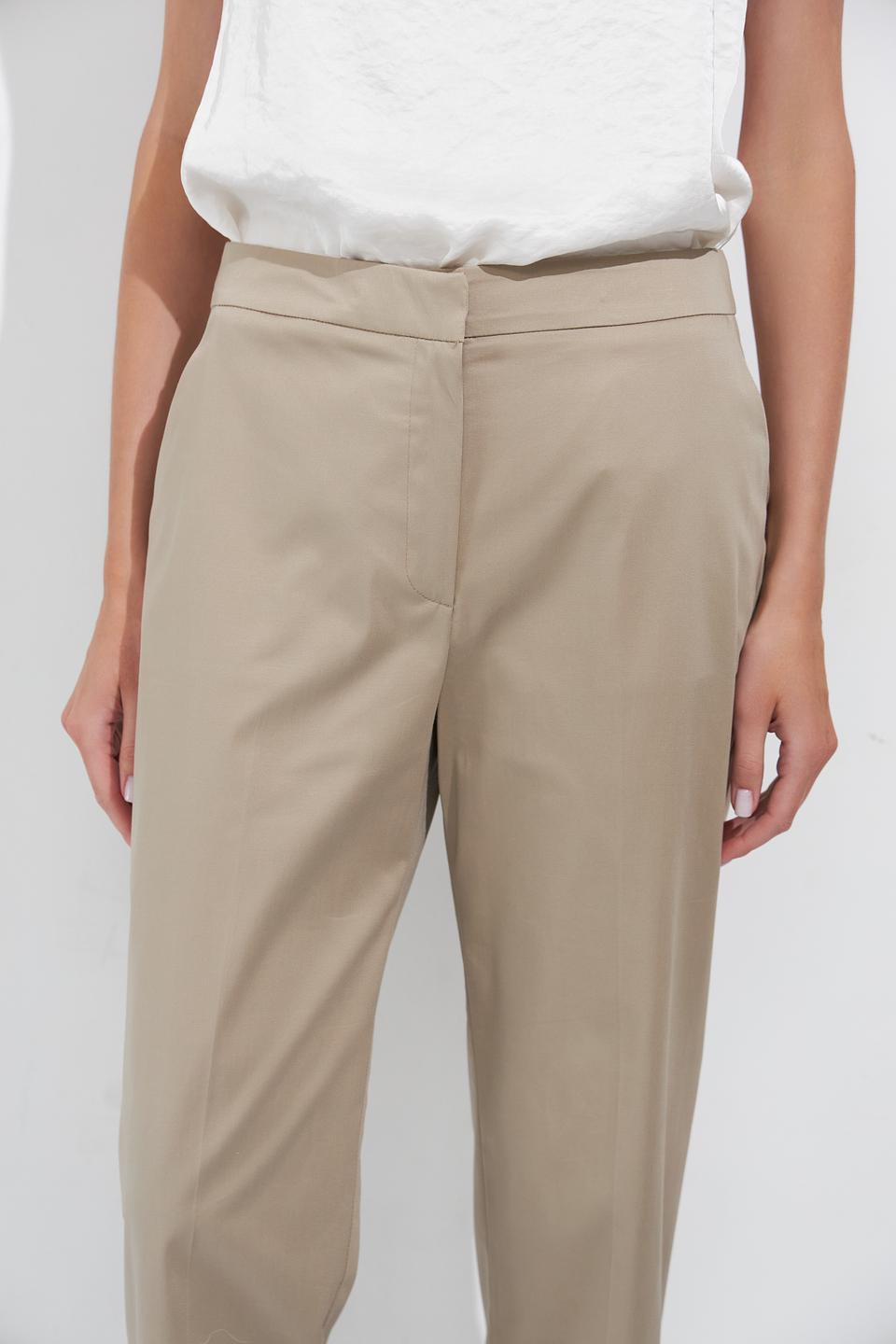 Брюки Zanetti прямого кроя бежевые