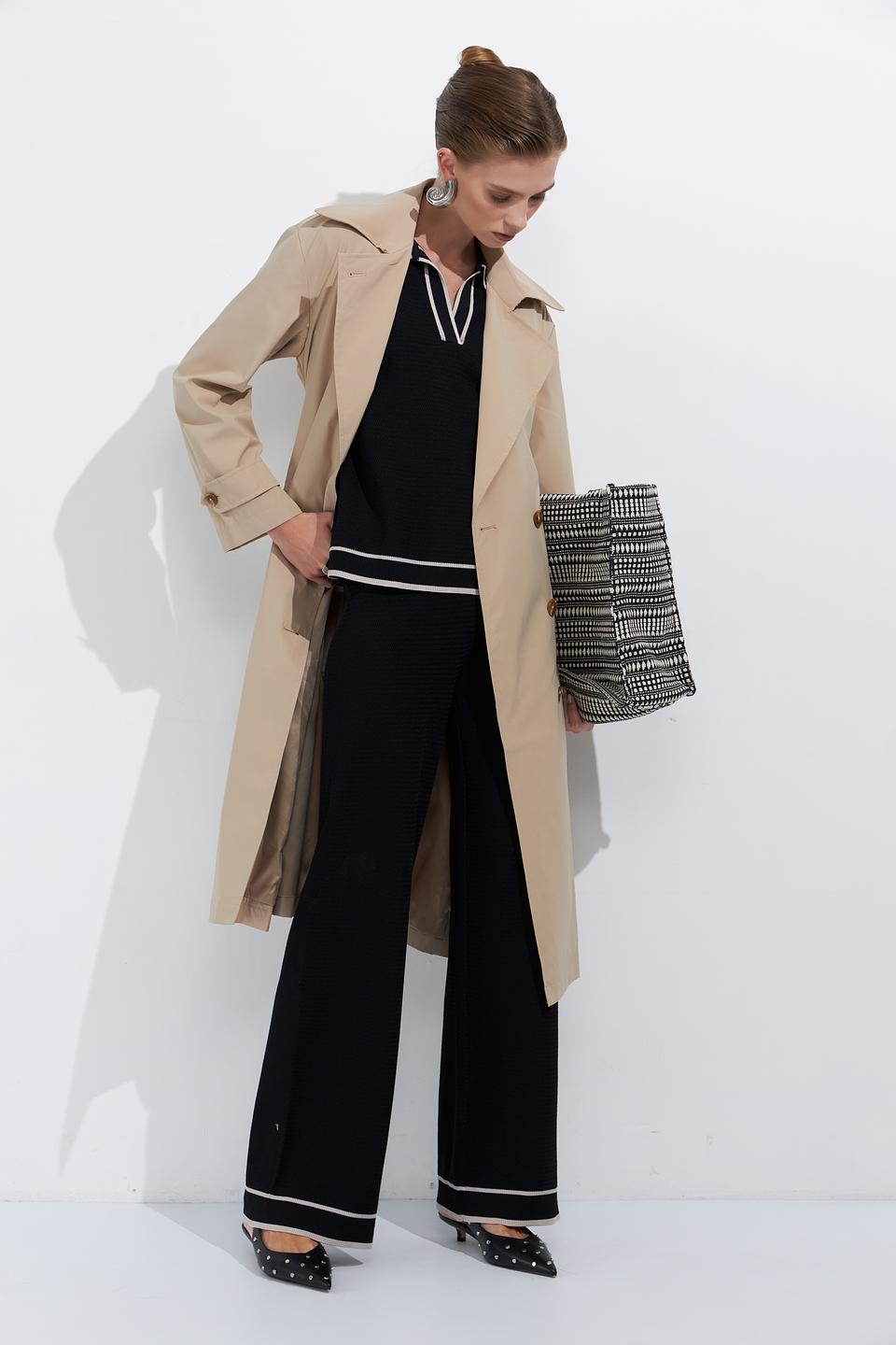 Брюки палаццо Marc Aurel чёрные