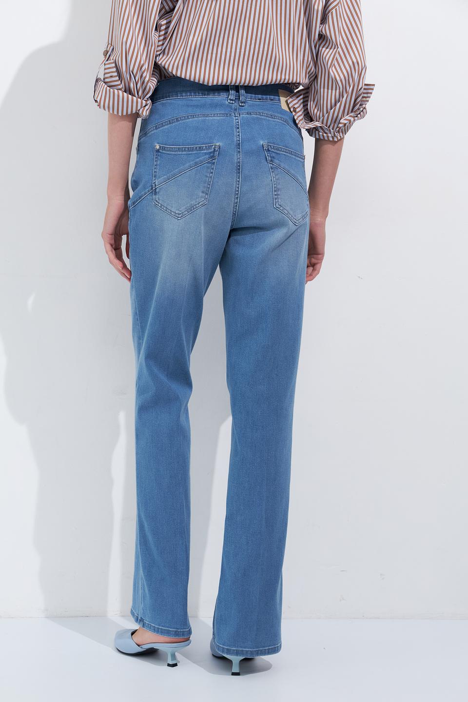 Джинсы Gardeur клеш голубой