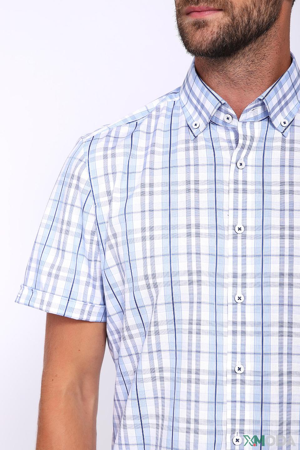 Рубашка кр. рукав Olymp в клетку