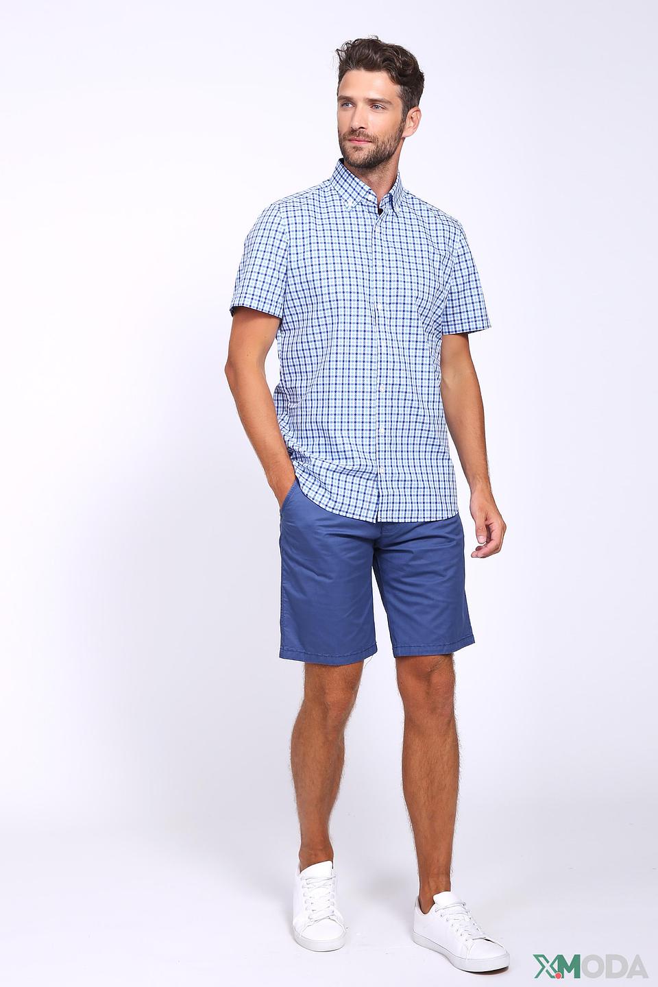 Рубашка кр. рукав Olymp в клетку