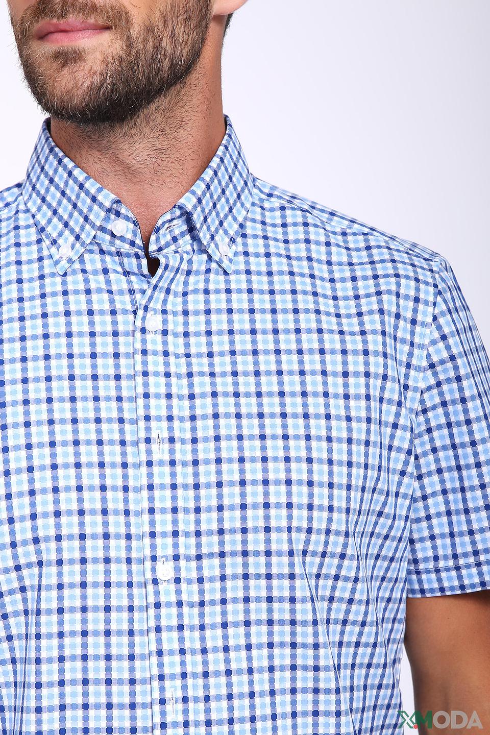 Рубашка кр. рукав Olymp в клетку