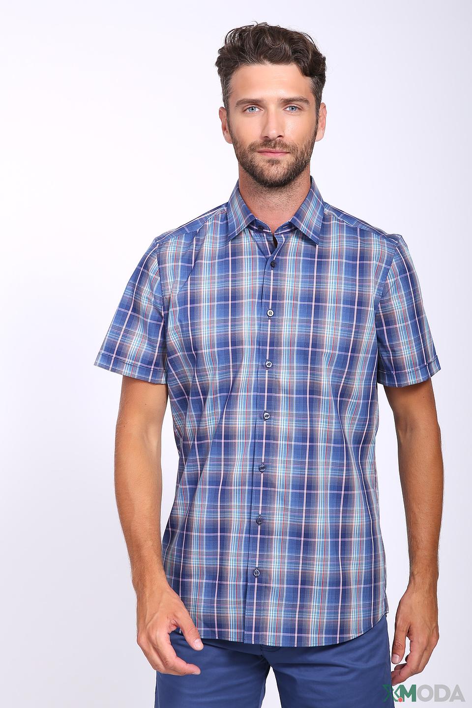 Рубашка кр-рукав Olymp в клетку