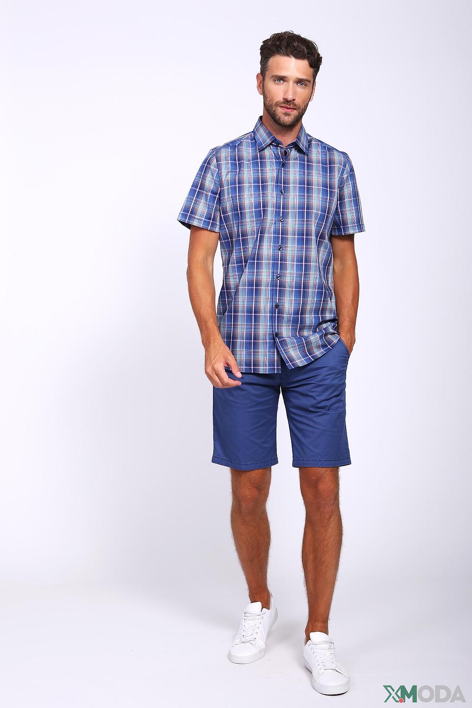 Рубашка кр-рукав Olymp в клетку