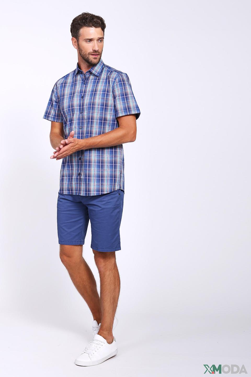 Рубашка кр-рукав Olymp в клетку