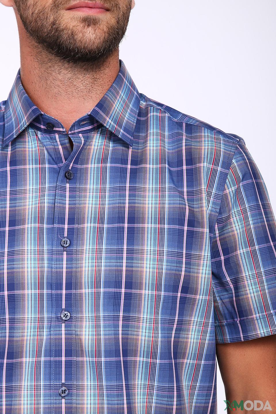 Рубашка кр-рукав Olymp в клетку