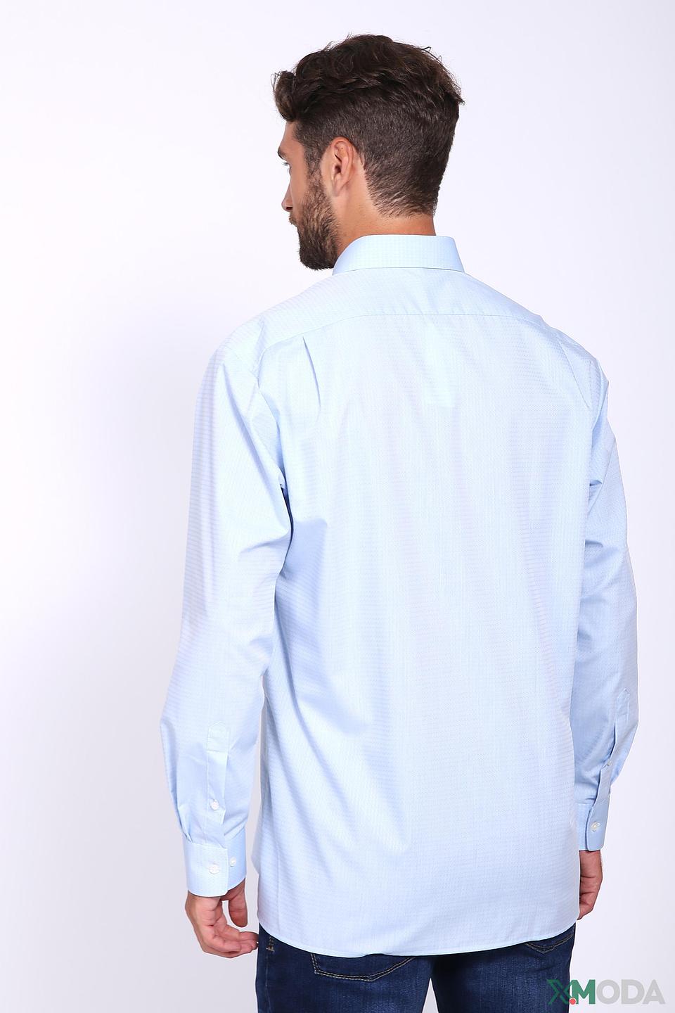 Рубашка Olymp голубая приталенная